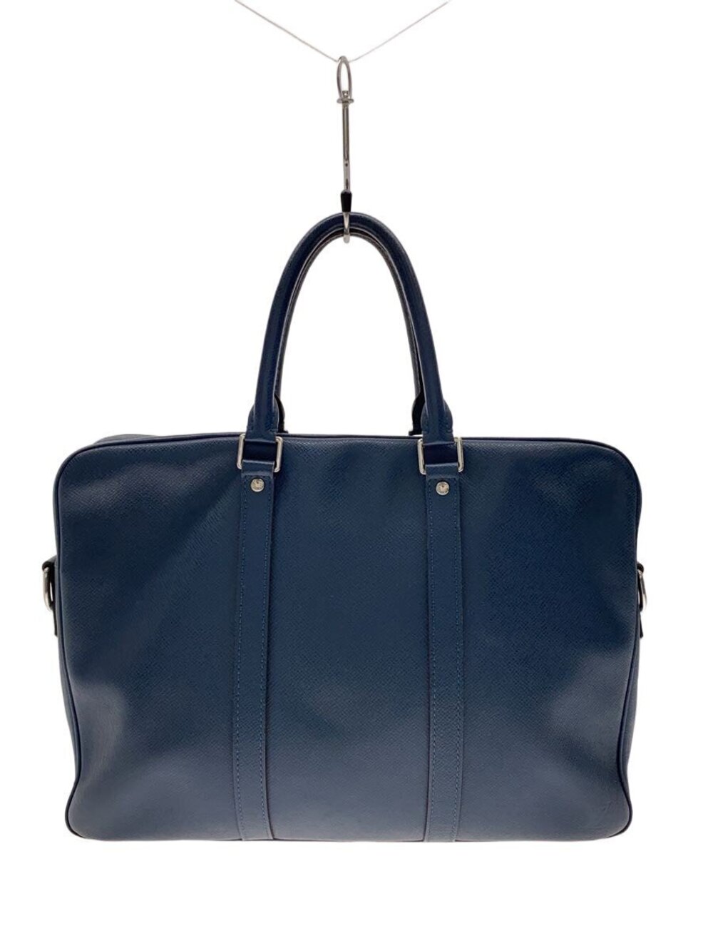 LOUIS VUITTON Porte Documents Voyage Taiga Cowhide Navy Blue